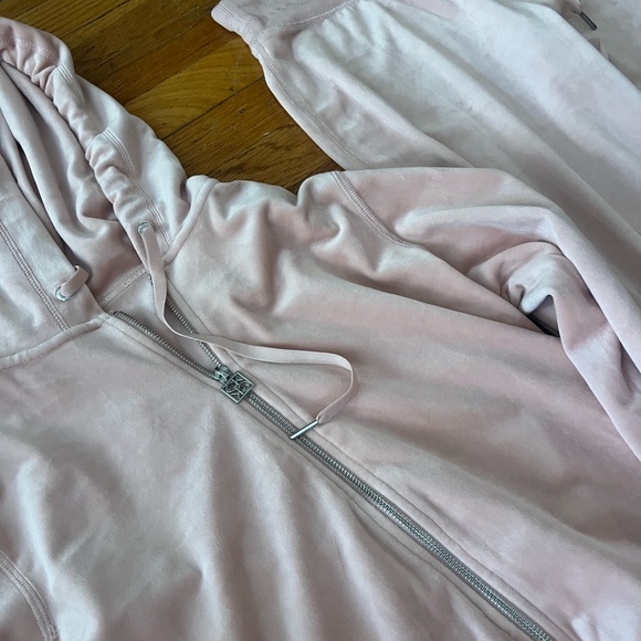 Pink Velour Tracksuit Set - Picture 3 of 10